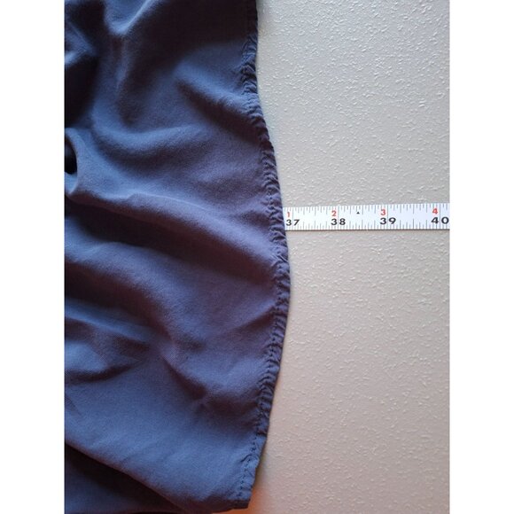 Bloomchic Sleeveless Tiered Blouse Tunic 22/24 Blue Notch Neck Flowy Boho Chic - Picture 6 of 6